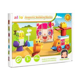 Klocki magnetyczne Alilo - emocje - 40 el.