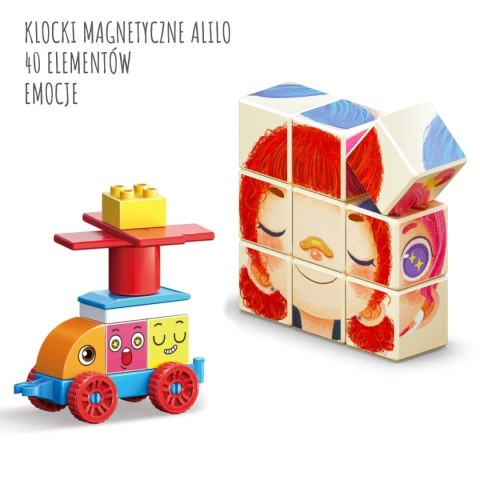 Klocki magnetyczne Alilo - emocje - 40 el. Klocki magnetyczne Alilo - emocje - 40 el.