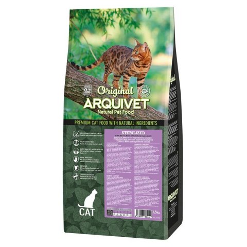 ARQUIVET CAT Original dla kotów sterylizowanych kurczak z ryżem 7 kg Arquivet ARQUIVET CAT Original dla kotów sterylizowanych kurczak z ryżem 7 kg Arquivet