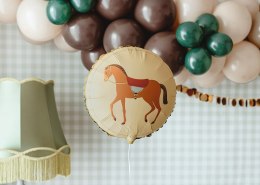 Balon foliowy okrągły Koń, Konik - 45 cm