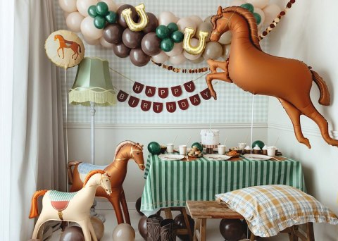 Balon foliowy okrągły Koń, Konik - 45 cm Balon foliowy okrągły Koń, Konik - 45 cm
