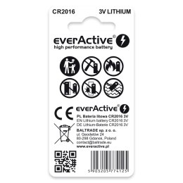 Bateria EVERACTIVE CR2016 litowa blister (2szt)