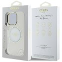 Guess IML Metal Colored Circle Classic Logo MagSafe - Etui do iPhone 16 Pro Max (biały)