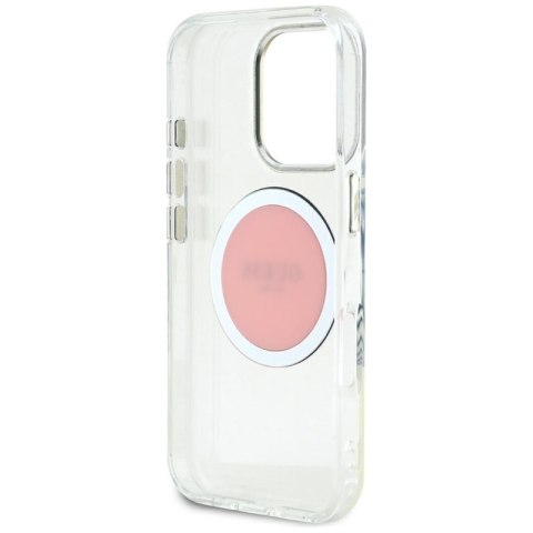 Guess IML Metal Colored Circle Classic Logo MagSafe - Etui do iPhone 16 Pro Max (różowy) Guess IML Metal Colored Circle Classic Logo MagSafe - Etui do iPhone 16 Pro Max (różowy)