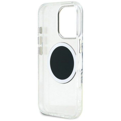 Guess IML Metal Colored Circle Classic Logo MagSafe - Etui do iPhone 16 Pro (czarny) Guess IML Metal Colored Circle Classic Logo MagSafe - Etui do iPhone 16 Pro (czarny)