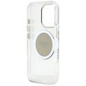 Guess IML Metal Colored Circle Classic Logo MagSafe - Etui do iPhone 16 Pro (szary)
