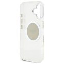 Guess IML Metal Colored Circle Classic Logo MagSafe - Etui do iPhone 16 (szary)