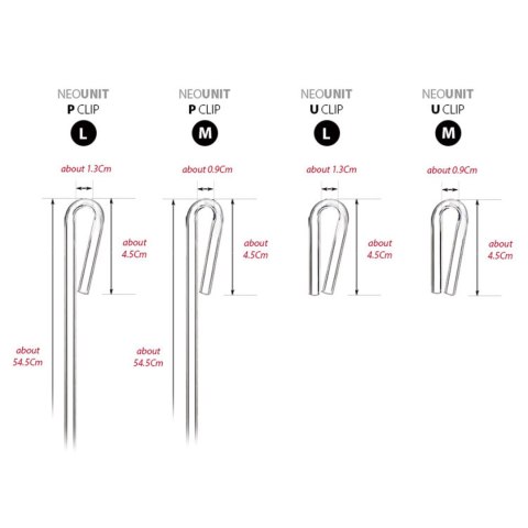 Neo P Clip Large - J rurka 2 sztuki Neo P Clip Large - J rurka 2 sztuki