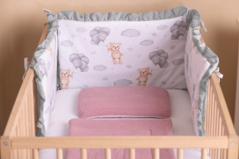 OCHRANIACZ DO ŁÓŻECZKA MUŚLIN TEDDY SZARY OCHRANIACZ DO ŁÓŻECZKA MUŚLIN TEDDY SZARY