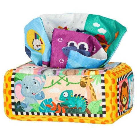 Sorter pudełko z chusteczkami sensoryczne montessori pluszowe cyfry litery Sorter pudełko z chusteczkami sensoryczne montessori pluszowe cyfry litery