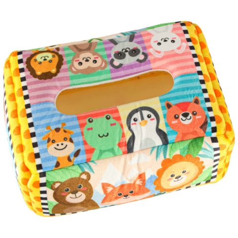 Sorter pudełko z chusteczkami sensoryczne montessori pluszowe cyfry litery Sorter pudełko z chusteczkami sensoryczne montessori pluszowe cyfry litery