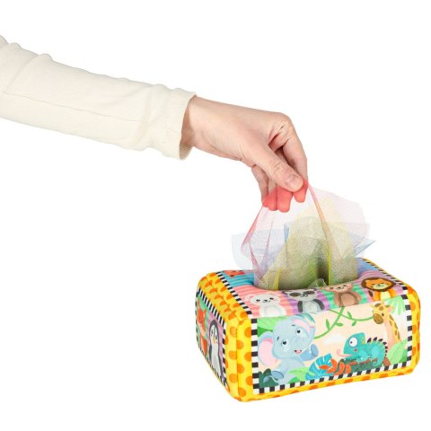 Sorter pudełko z chusteczkami sensoryczne montessori pluszowe cyfry litery Sorter pudełko z chusteczkami sensoryczne montessori pluszowe cyfry litery