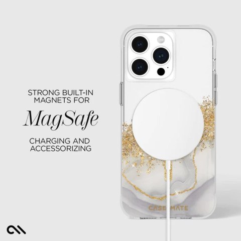 Case-Mate Karat MagSafe - Etui iPhone 15 Pro Max zdobione złotem (Marble) Case-Mate Karat MagSafe - Etui iPhone 15 Pro Max zdobione złotem (Marble)