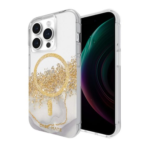 Case-Mate Karat MagSafe - Etui iPhone 15 Pro zdobione złotem (Marble) Case-Mate Karat MagSafe - Etui iPhone 15 Pro zdobione złotem (Marble)