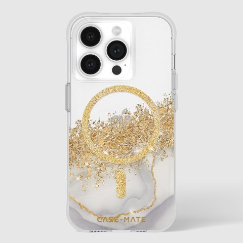 Case-Mate Karat MagSafe - Etui iPhone 15 Pro zdobione złotem (Marble) Case-Mate Karat MagSafe - Etui iPhone 15 Pro zdobione złotem (Marble)