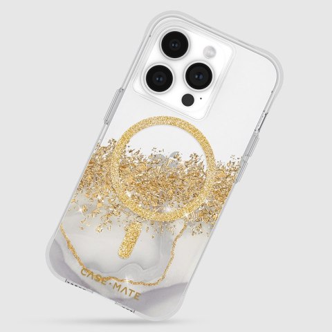 Case-Mate Karat MagSafe - Etui iPhone 15 Pro zdobione złotem (Marble) Case-Mate Karat MagSafe - Etui iPhone 15 Pro zdobione złotem (Marble)