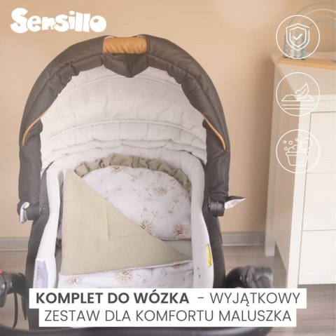 KOMPLET DO WÓZKA MUŚLIN BALETNICE RÓŻOWY KOMPLET DO WÓZKA MUŚLIN BALETNICE RÓŻOWY