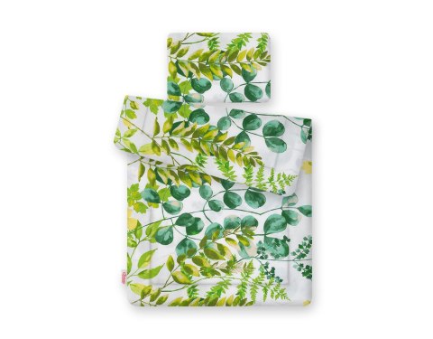 Komplet pościeli dla niemowląt z wypełnieniem 2-cz 75x100cm NEWBORN - eukaliptus Komplet pościeli dla niemowląt z wypełnieniem 2-cz 75x100cm NEWBORN - eukaliptus