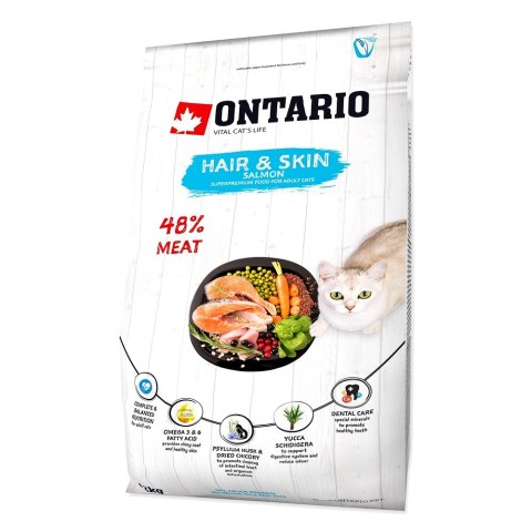 ONTARIO Cat Hair & Skin 2kg/ Pokarm dla kotów wspira sierść i skórę (213-10175) ONTARIO Cat Hair & Skin 2kg/ Pokarm dla kotów wspira sierść i skórę (213-10175)