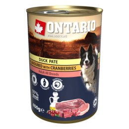ONTARIO PATE kaczka z zurawina 400g puszka dla psa (214-21172)