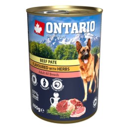 ONTARIO PATE wołowina w ziołach 400g puszka dla psa (214-21102)