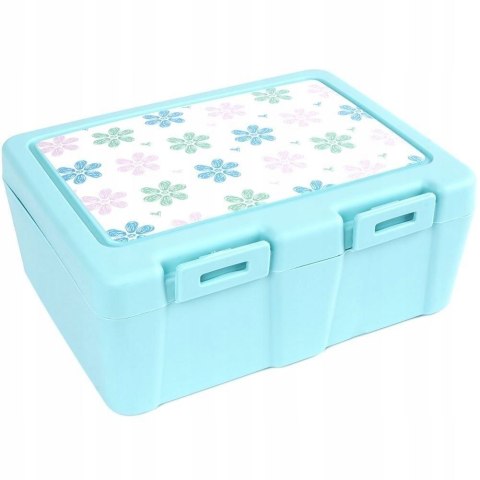 POJEMNIK ŚNIADANIOWY Z PRZEGRODĄ I SZTUĆCAMI LUNCHBOX ŚNIADANIÓWKA