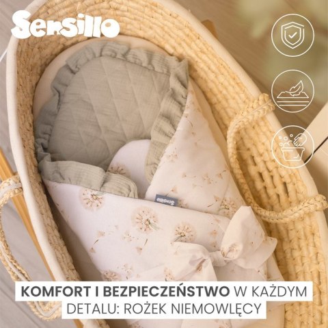 ROŻEK MUŚLINOWY TEDDY SZARY 75x75 ROŻEK MUŚLINOWY TEDDY SZARY 75x75