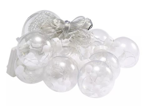 Lampki LED kurtyna kule wiszące 3m 108LED ciepły biały Lampki LED kurtyna kule wiszące 3m 108LED ciepły biały