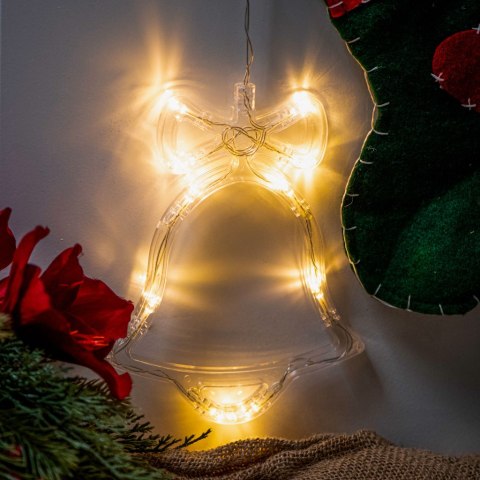 Lampki LED wisząca ozdoba dekoracja świąteczna dzwoneczek 10 LED Lampki LED wisząca ozdoba dekoracja świąteczna dzwoneczek 10 LED