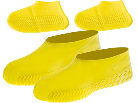 Ochraniacze na buty wodoodporne kalosze S żółte roz. 26-34 Ochraniacze na buty wodoodporne kalosze S żółte roz. 26-34