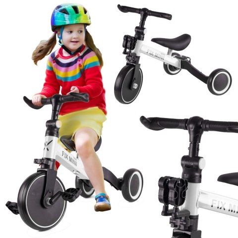 Rowerek Trike Fix Mini biegowy trójkołowy 3w1 z pedałami biały Rowerek Trike Fix Mini biegowy trójkołowy 3w1 z pedałami biały