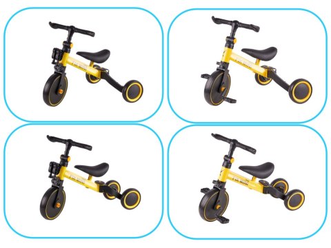 Rowerek Trike Fix Mini biegowy trójkołowy 3w1 z pedałami żółty Rowerek Trike Fix Mini biegowy trójkołowy 3w1 z pedałami żółty