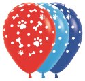Balony lateksowe Sempertex Łapki, Psi Patrol, 30cm, 25szt.