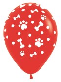 Balony lateksowe Sempertex Łapki, Psi Patrol, 30cm, 25szt.