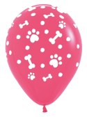 Balony lateksowe Sempertex Łapki, Psi Patrol 30cm, 25szt.