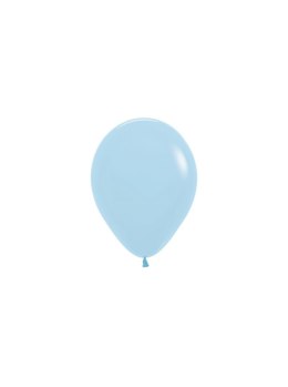 Balony lateksowe Sempertex Pastel Matte Blue 12cm, 50szt.