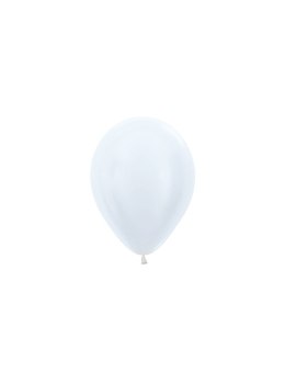 Balony lateksowe Sempertex Pearl White 12cm, 50szt.