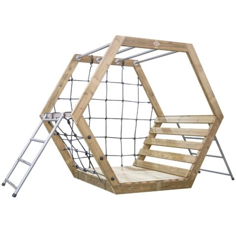 CLASSIC WORLD EDU Drewniany Plac Zabaw XXL Zestaw do Wspinaczki Heksagonalny CLASSIC WORLD EDU Drewniany Plac Zabaw XXL Zestaw do Wspinaczki Heksagonalny