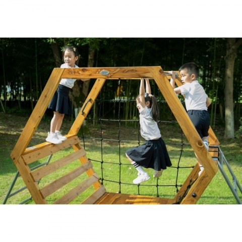 CLASSIC WORLD EDU Drewniany Plac Zabaw XXL Zestaw do Wspinaczki Heksagonalny CLASSIC WORLD EDU Drewniany Plac Zabaw XXL Zestaw do Wspinaczki Heksagonalny