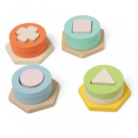 CLASSIC WORLD Sorter Montessori Kształtów i Kolorów Układanka Wieża CLASSIC WORLD Sorter Montessori Kształtów i Kolorów Układanka Wieża