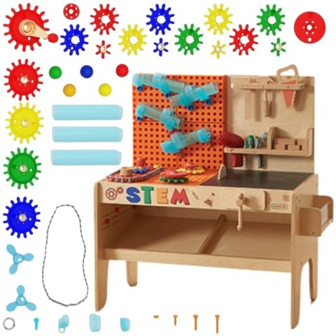 MASTERKIDZ Drewniany Warsztat XXL Montessori STEM z Narzędziami + Akcesoria MASTERKIDZ Drewniany Warsztat XXL Montessori STEM z Narzędziami + Akcesoria