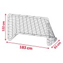 Bramka do piłki nożnej 183 x 122 x 61cm NS-492 czarna