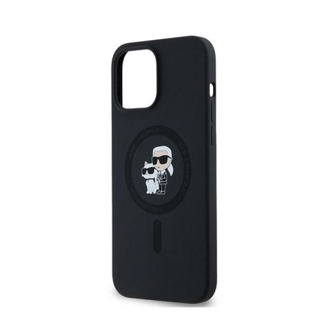 Karl Lagerfeld Silicone Karl & Choupette MagSafe - Etui iPhone 13 Pro Max (czarny) Karl Lagerfeld Silicone Karl & Choupette MagSafe - Etui iPhone 13 Pro Max (czarny)