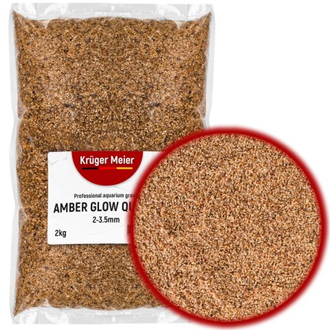 Kruger Meier Amber Głów Quartz 2-3,5 mm - Żwirek akwarystyczny 2 kg Kruger Meier Amber Głów Quartz 2-3,5 mm - Żwirek akwarystyczny 2 kg