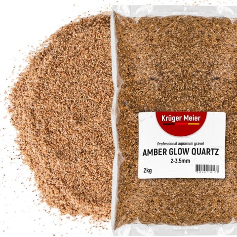 Kruger Meier Amber Głów Quartz 2-3,5 mm - Żwirek akwarystyczny 2 kg Kruger Meier Amber Głów Quartz 2-3,5 mm - Żwirek akwarystyczny 2 kg