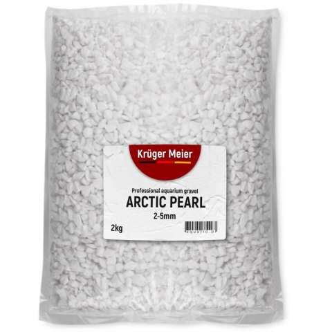 Kruger Meier Arctic Pearl 2-5 mm - Żwirek akwarystyczny 2 kg Kruger Meier Arctic Pearl 2-5 mm - Żwirek akwarystyczny 2 kg