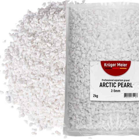 Kruger Meier Arctic Pearl 2-5 mm - Żwirek akwarystyczny 2 kg Kruger Meier Arctic Pearl 2-5 mm - Żwirek akwarystyczny 2 kg