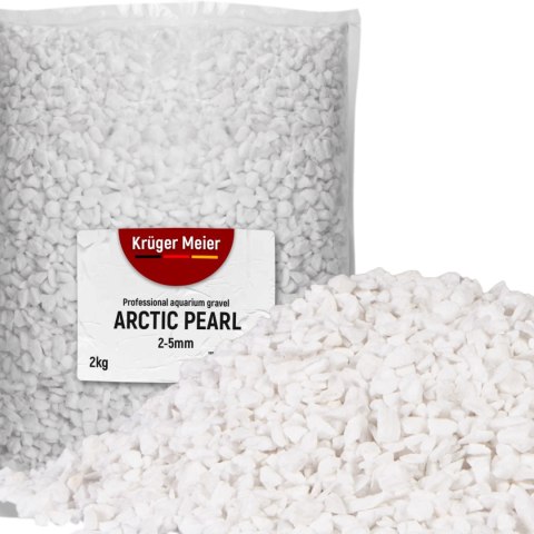 Kruger Meier Arctic Pearl 2-5 mm - Żwirek akwarystyczny 2 kg Kruger Meier Arctic Pearl 2-5 mm - Żwirek akwarystyczny 2 kg