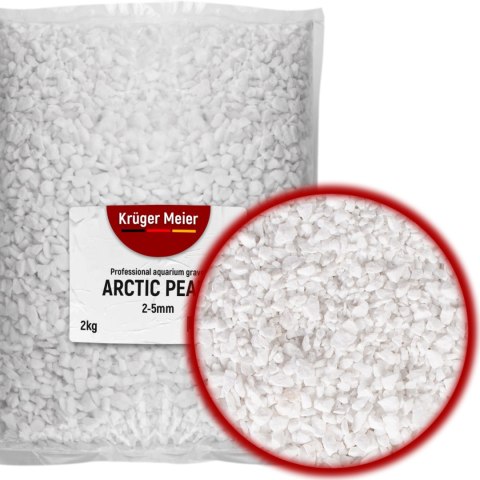 Kruger Meier Arctic Pearl 2-5 mm - Żwirek akwarystyczny 2 kg Kruger Meier Arctic Pearl 2-5 mm - Żwirek akwarystyczny 2 kg