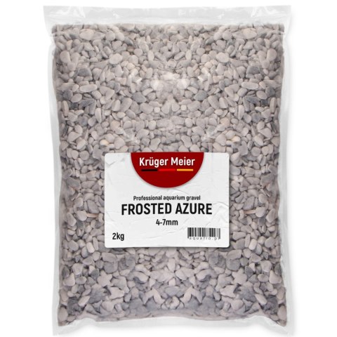 Kruger Meier Frosted Azure 4-7 mm - Żwirek akwarystyczny 2 kg Kruger Meier Frosted Azure 4-7 mm - Żwirek akwarystyczny 2 kg
